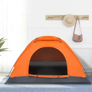 1 Person Patio Dome Tent, All-Weather Camping Tent, Easy Setup Portable Outdoor Tents with Dual-Way Zip and Carrying Bag, Windproof & Waterproof Heavy Duty Tents for Beach Hiking Travel,