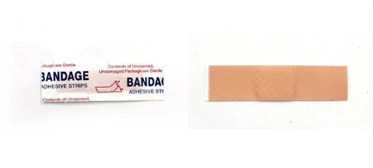 100pcs/lot Breathable Band Aid Waterproof Bandage First Aid Wound Dressing Medical Tape Wound Plaster Emergency Kits Bandaids