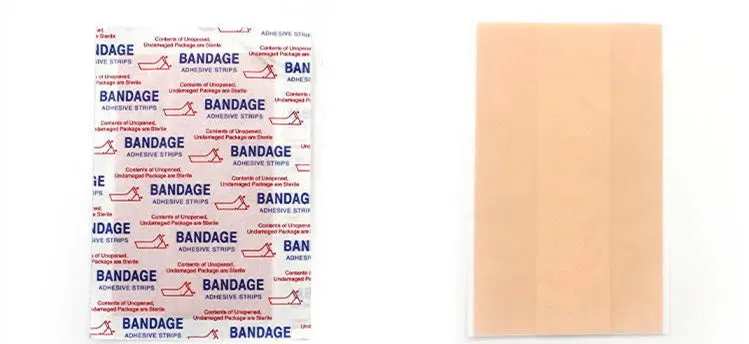 100pcs/lot Breathable Band Aid Waterproof Bandage First Aid Wound Dressing Medical Tape Wound Plaster Emergency Kits Bandaids