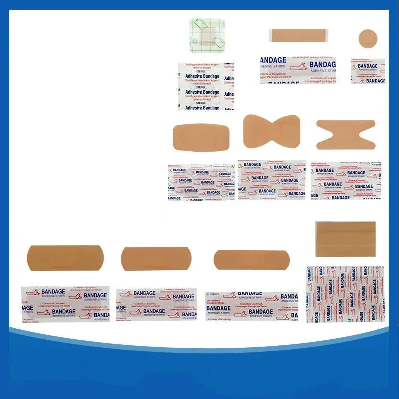 100pcs/lot Breathable Band Aid Waterproof Bandage First Aid Wound Dressing Medical Tape Wound Plaster Emergency Kits Bandaids