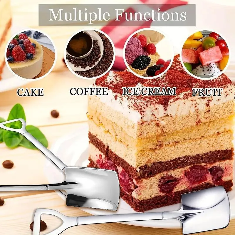 10pcs Stainless Steel Watermelon Scoop Coffee Dessert Fruit Baller Tool