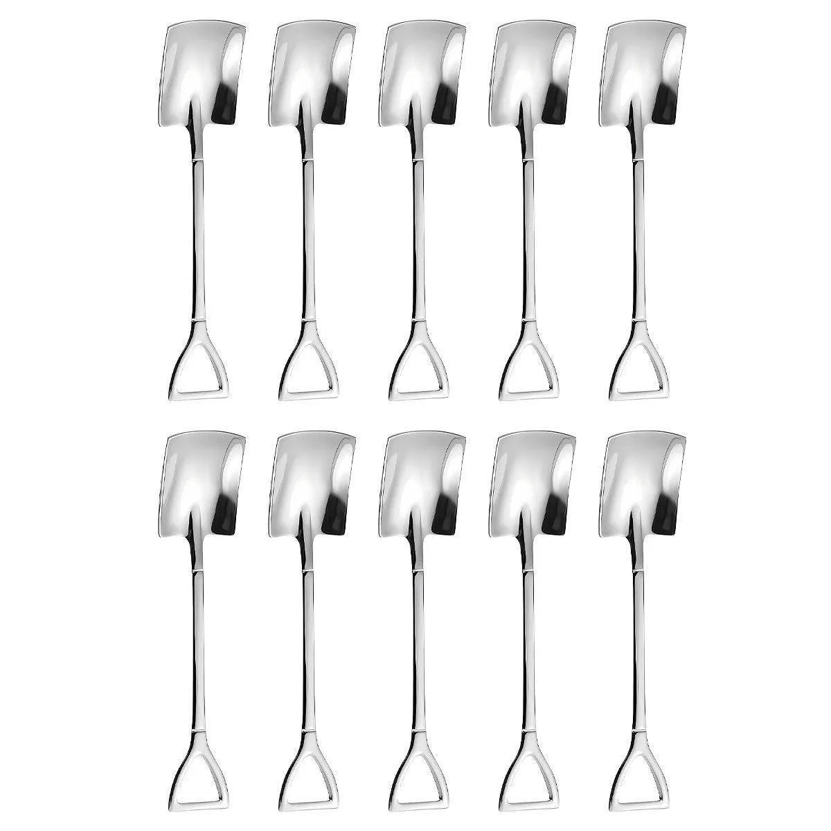 10pcs Stainless Steel Watermelon Scoop Coffee Dessert Fruit Baller Tool