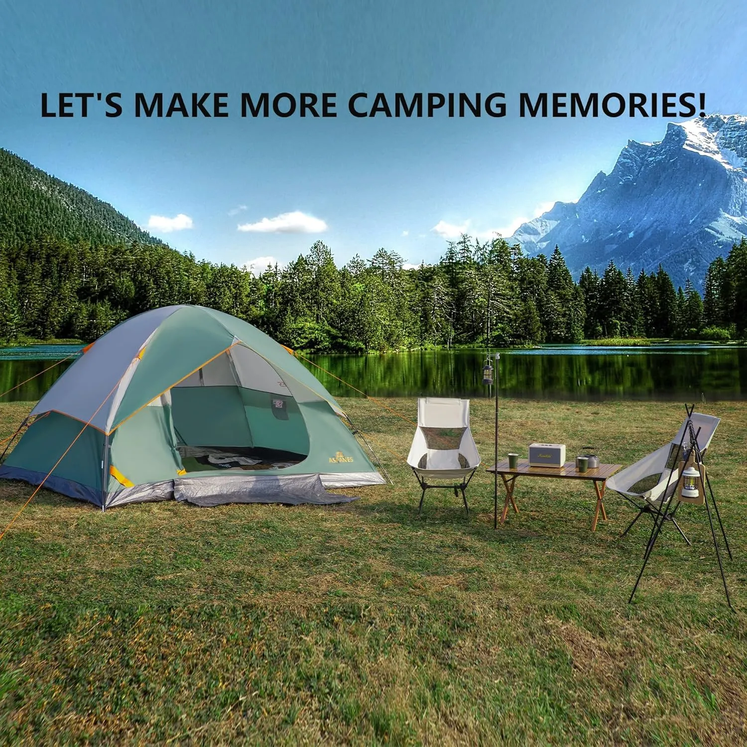 2-12 Person Tents for Camping Waterproof, Backpack Double Layer Camping Tents,