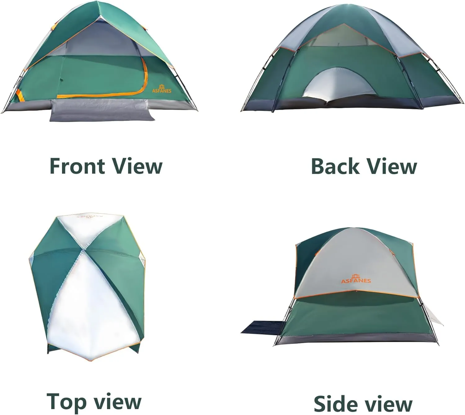 2-12 Person Tents for Camping Waterproof, Backpack Double Layer Camping Tents,