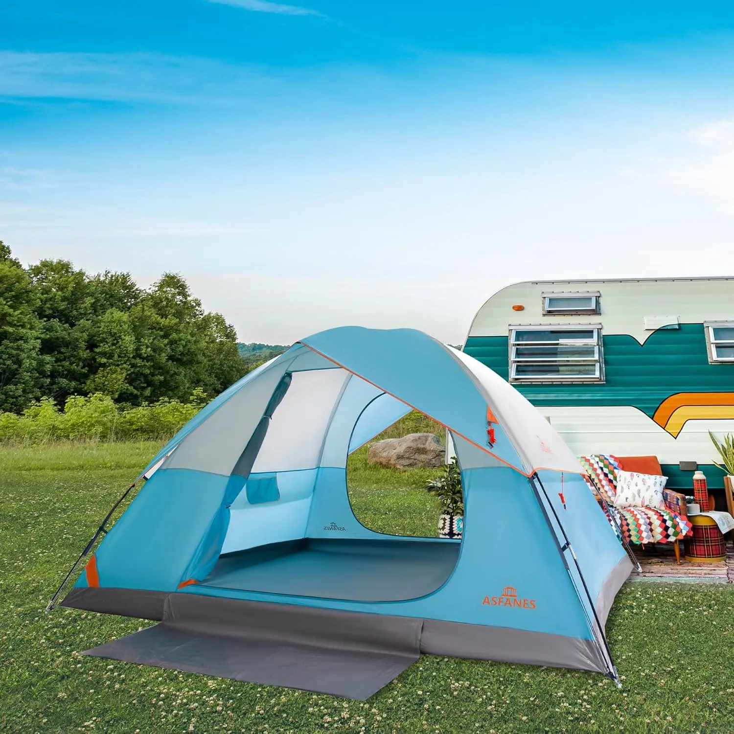 2-12 Person Tents for Camping Waterproof, Backpack Double Layer Tents, Perfect Picnics, Fishing and Backyard Camping