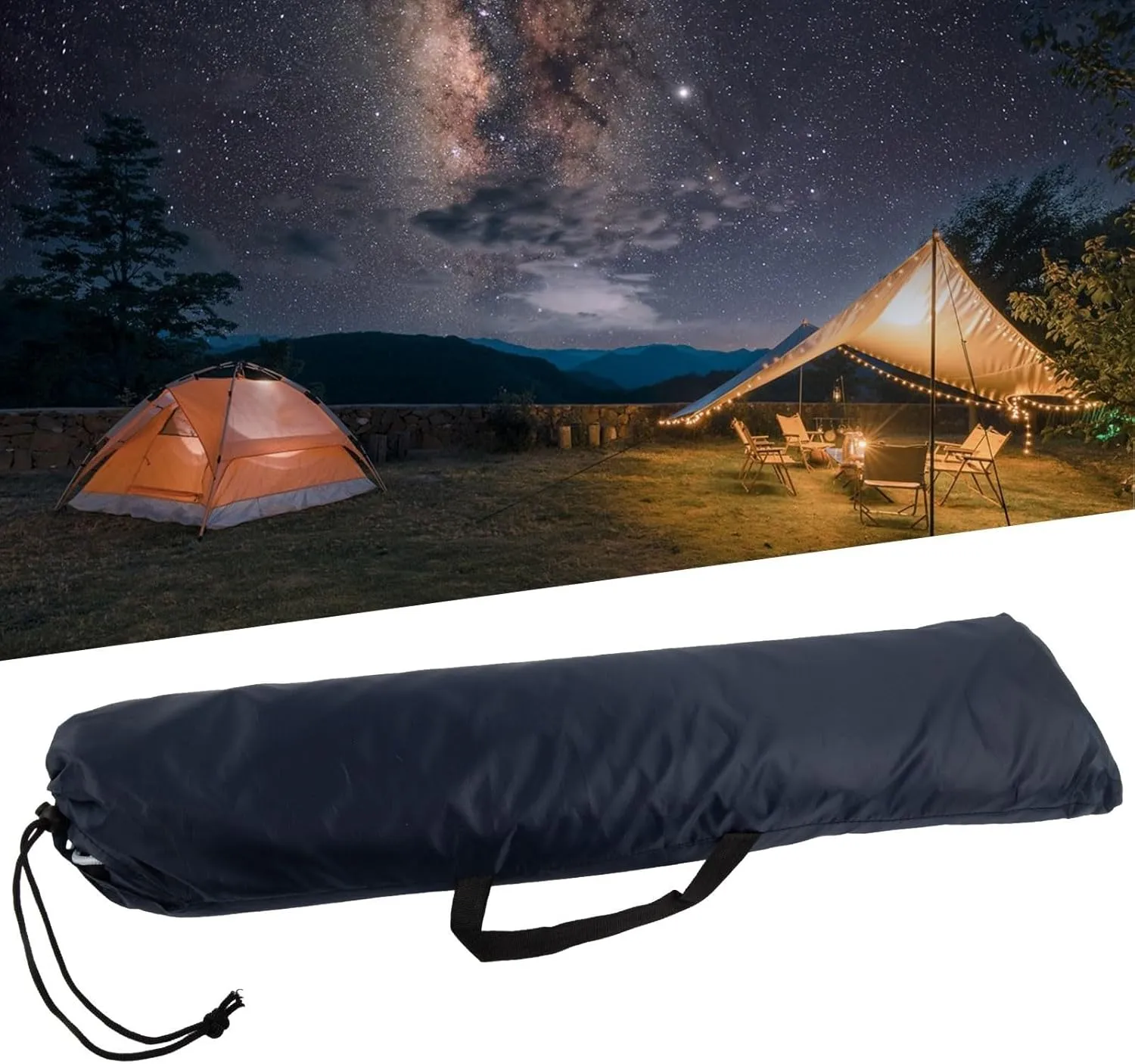 2 Person Camping Tent, with Removable Rain Fly and Carrying Bag, Lightweight Backpacking Tent, Waterproof Windproof Two Doors Standing Double Layer Ultralight Tent for Hunting Hiking Travel