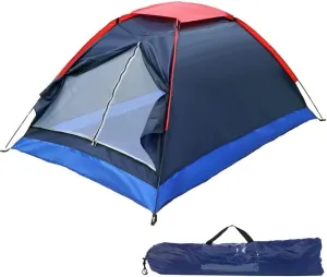 2 Person Camping Tent, with Removable Rain Fly and Carrying Bag, Lightweight Backpacking Tent, Waterproof Windproof Two Doors Standing Double Layer Ultralight Tent for Hunting Hiking Travel