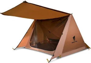 2-Person Double Layer Camping Tent for Beach Park Outdoor shelter, Portable Windproof Waterproof Tent