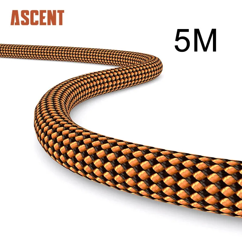 22KN Professional Outdoor Climbing Rope 10.5mm Diameter Trekking Hiking Accessories Floating Rope Wear Resistence Static Rope.