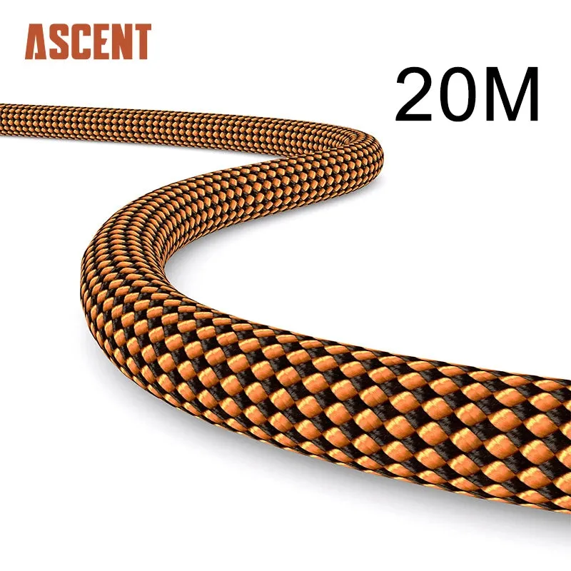 22KN Professional Outdoor Climbing Rope 10.5mm Diameter Trekking Hiking Accessories Floating Rope Wear Resistence Static Rope.