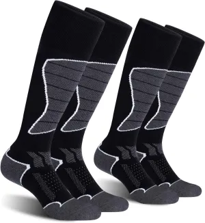 2/3 Pack Women's Ski Socks for Skiing Snowboarding Warm Winter Thermal Socks
