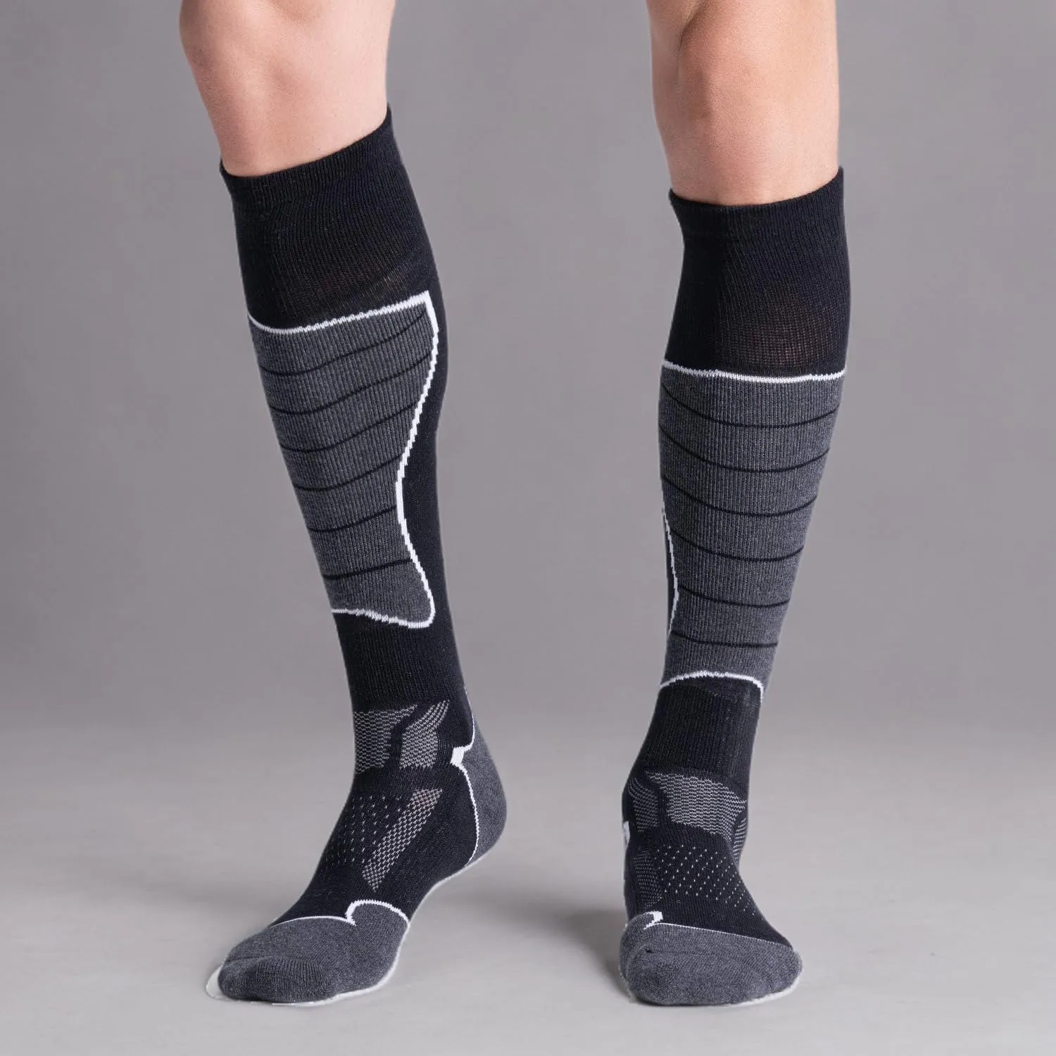 2/3 Pack Women's Ski Socks for Skiing Snowboarding Warm Winter Thermal Socks