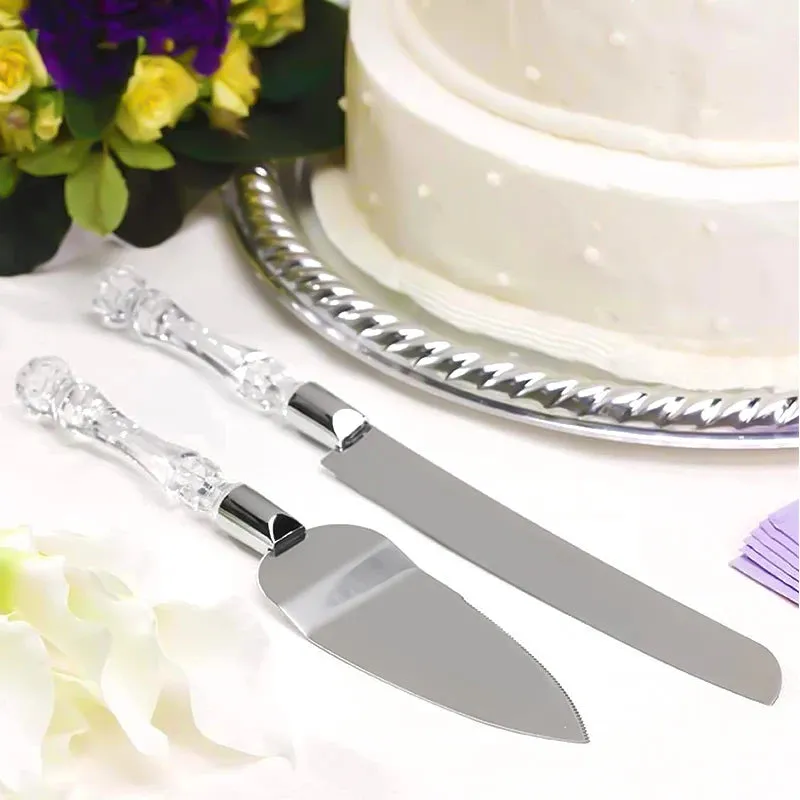 2pc Palace silver plated cake knife shovel