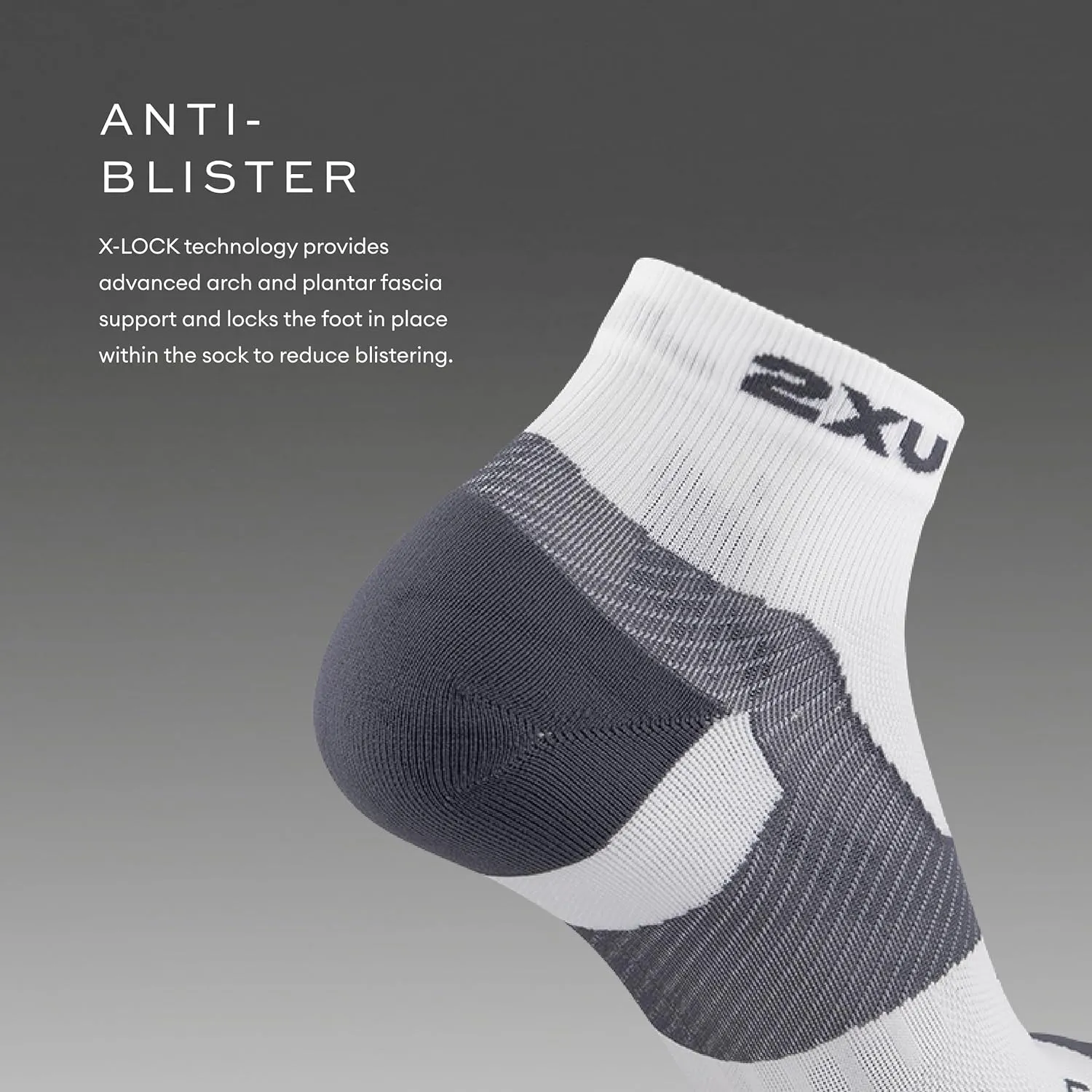 2XU Unisex Vectr Cushion 1/4 Crew Socks