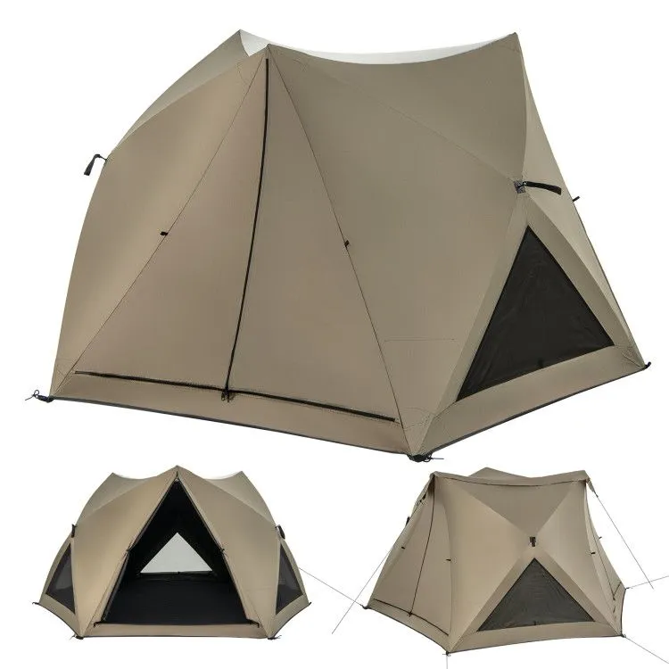 3 On-time delivery Tent with Pop-up and Quick shipping Skylight Rainfly Family Windows 6-Sided Doors