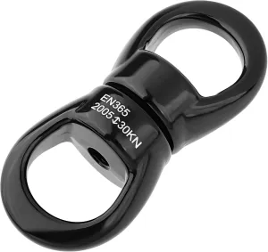 30Kn Climbing Rope Swivel Connector, Heavy-Duty Aluminum, 6613 Breaking Strength, Perfect for Outdoor Adventures