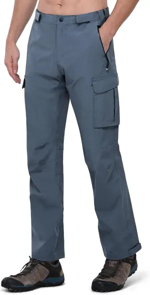 33,000ft Men's Rain Pants Waterproof Lightweight Breathable Golf Over Pants for Hiking Travel Cycling Outdoor