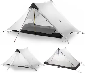 3F UL Gear Lanshan Ultralight 1-Person or 2-Person Backpacking Tent, 3-Season or 4-Season, Outdoor Lightweight Waterproof Professional Tent, Trekking, Kayaking, Climbing, Hiking