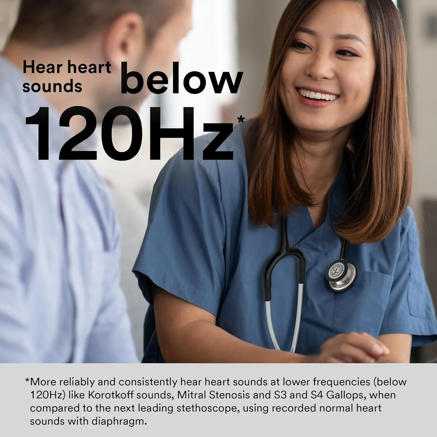3M Littmann Classic III Monitoring Stethoscope, 5621, More Than 2X as Loud, Weighs Less, Stainless Steel Chestpiece, 27' Grey Tube