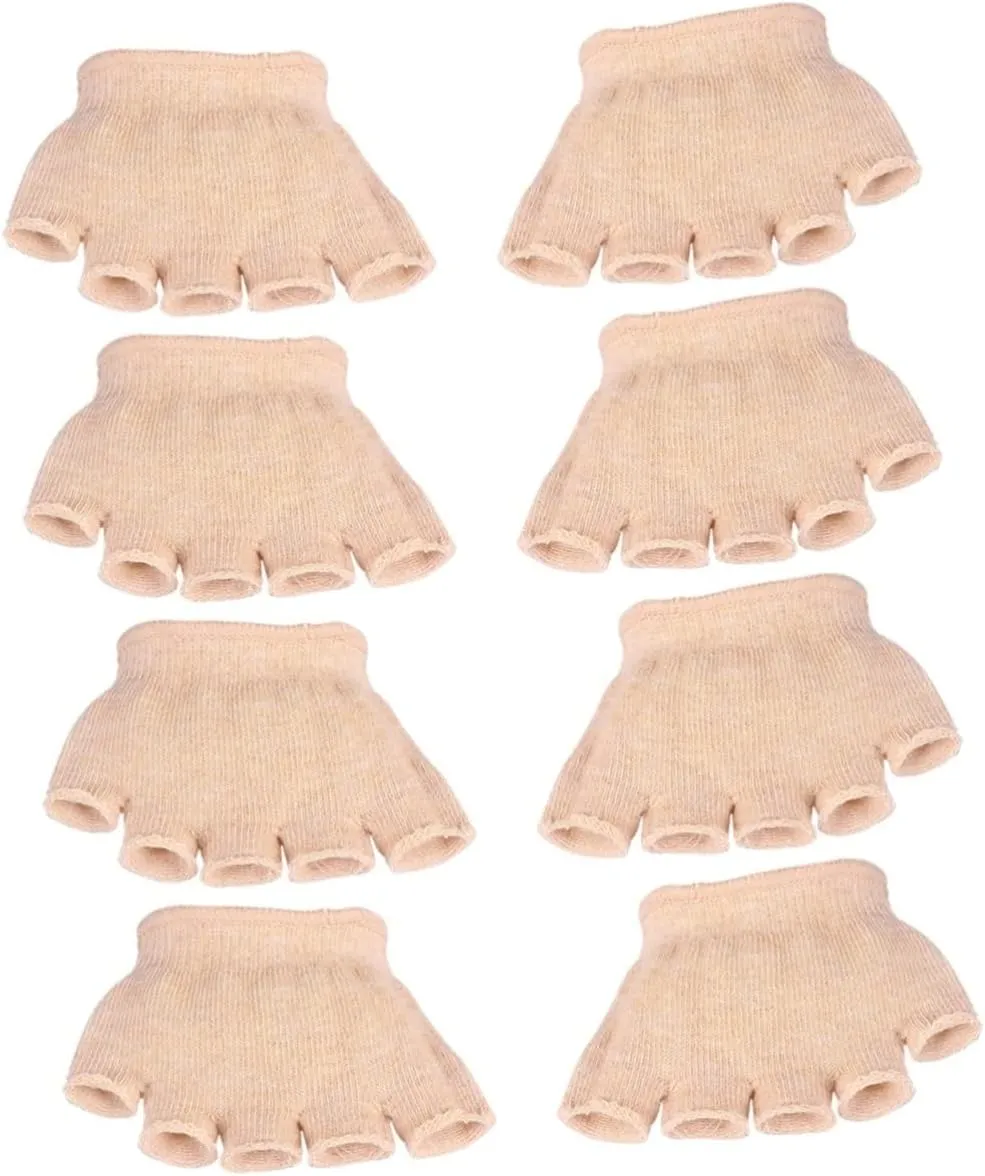 4 Pair Five Toe Socks Peep Toe Socks Cotton Socks Half Socks No Show Socks