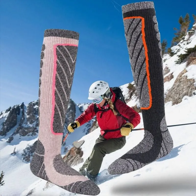 5 Pairs Thermal Hiking Socks - Moisture-Wicking