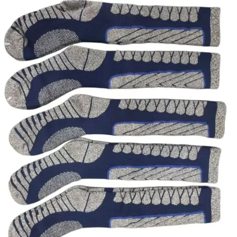 5 Pairs Thermal Hiking Socks - Moisture-Wicking