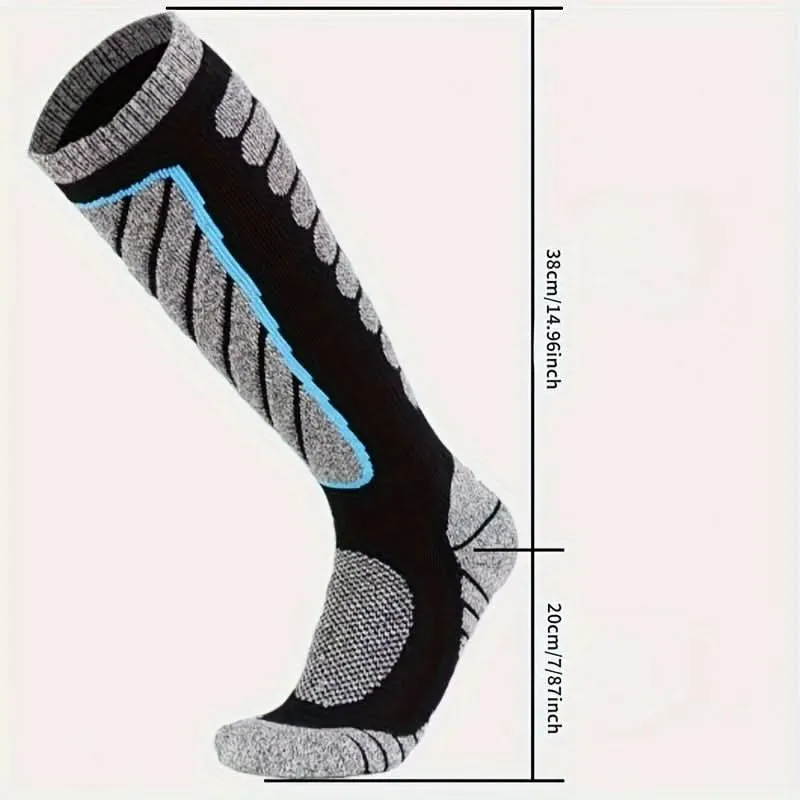5 Pairs Thermal Hiking Socks - Moisture-Wicking