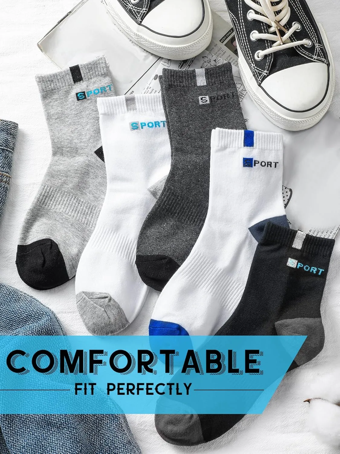 60 Pairs Mens Socks Bulk Homeless Thermal Winter Moisture Wicking Sports Ankle Sock for Men Unisex