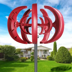 600W Wind Turbines Generator, 5 Blades DCs 12V Vertical Axis Wind Generator Kit, Permanent Magnet Alternator, Low Start Windmill Power System, Home Hybrids Energy, Streetlight Electricity Equipment R