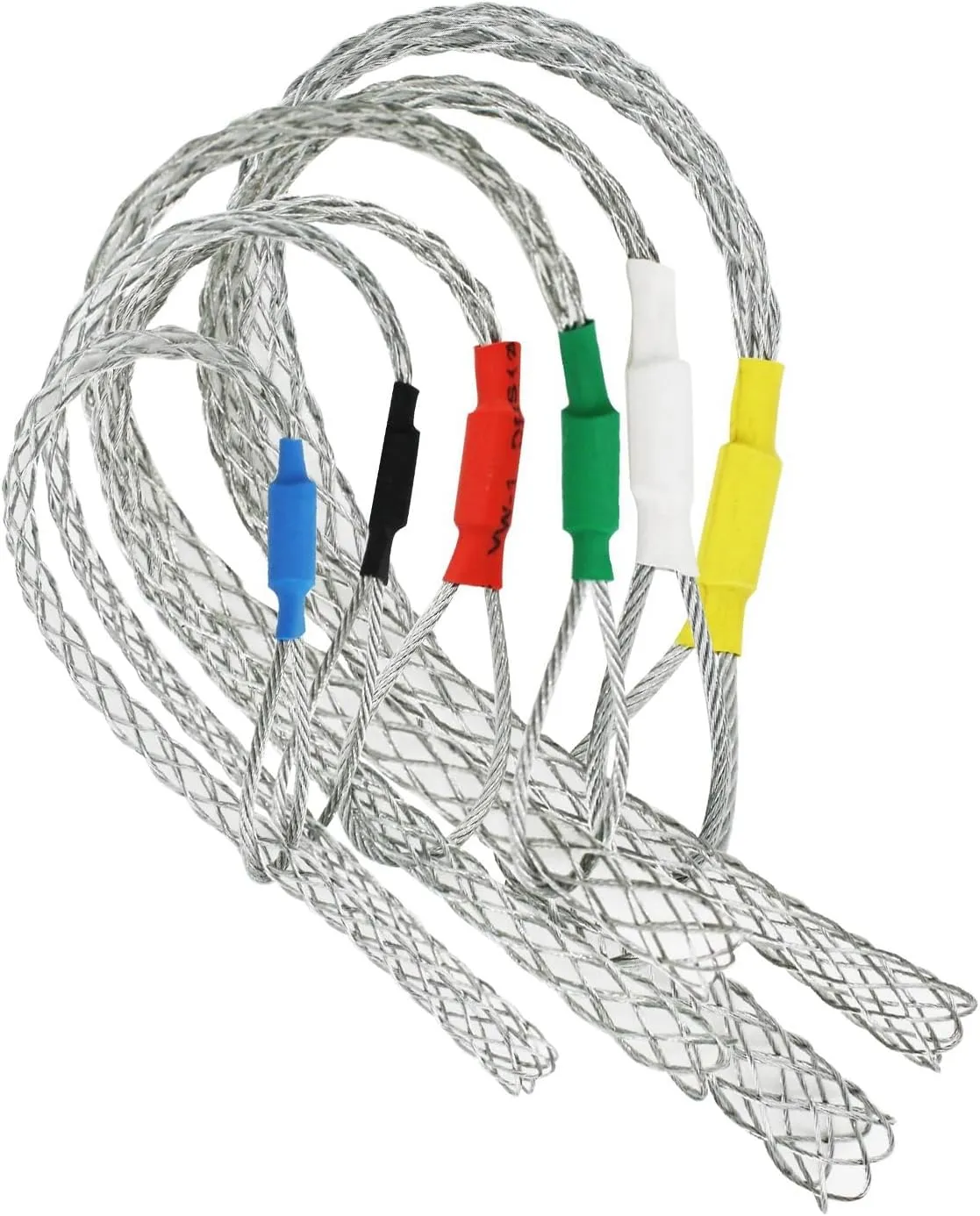 6pcs as a set cable Puller Socks Cable Pulling Sock Grip Wire Eye Mesh Wire Grip Cable Puller Wire Mesh Cable Grip 4-25MM