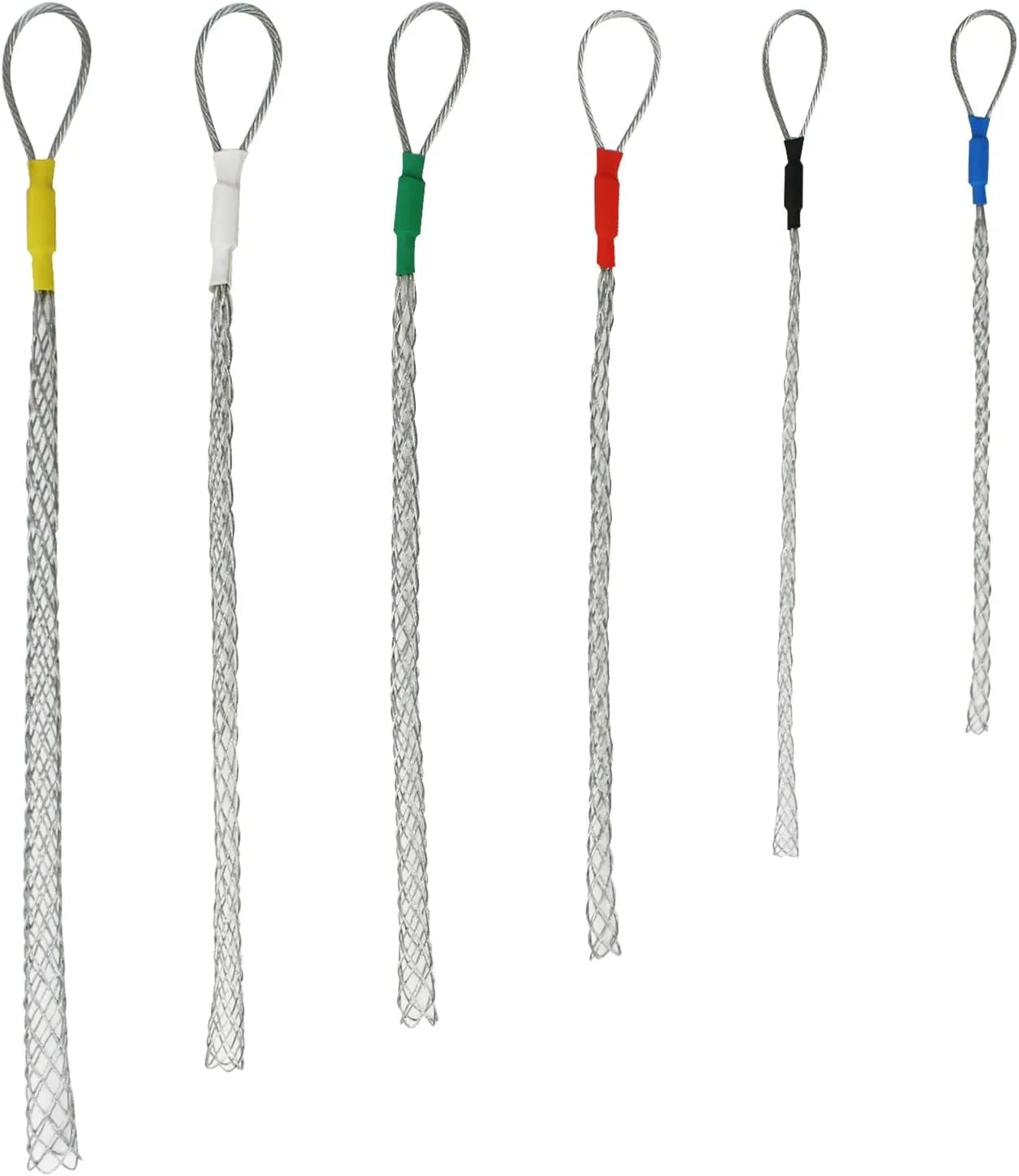 6pcs as a set cable Puller Socks Cable Pulling Sock Grip Wire Eye Mesh Wire Grip Cable Puller Wire Mesh Cable Grip 4-25MM
