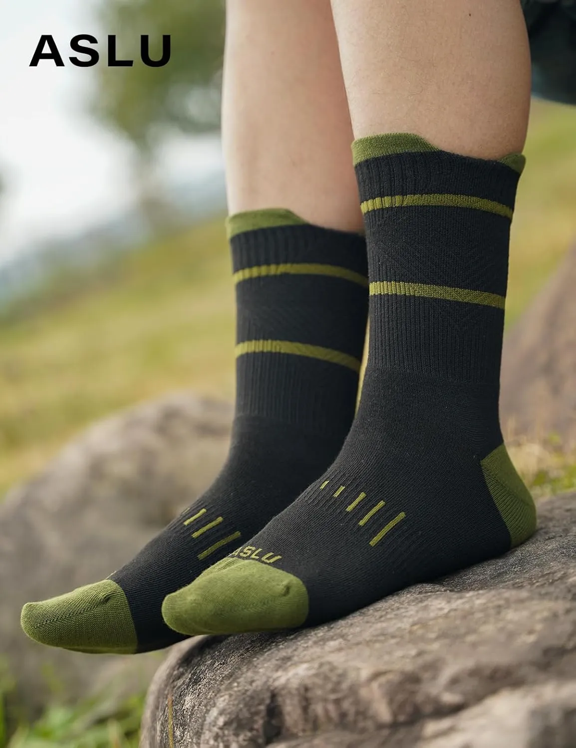 8Pairs Men's Seamless Crew Work Socks,Moisture Wicking Athletic Socks for Hiking Sports Running Available in M-XXL