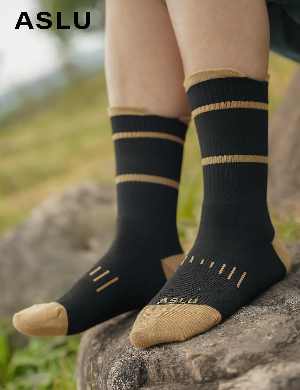 8Pairs Men's Seamless Crew Work Socks,Moisture Wicking Athletic Socks for Hiking Sports Running Available in M-XXL