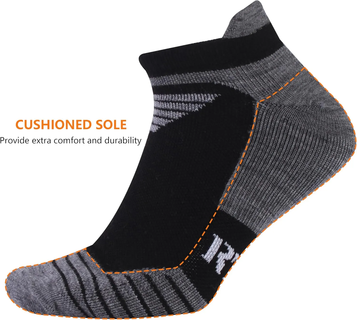 90% Merino Wool Low Cut Athletic Ultra-Light Running Ankle Socks, Tennis Golf Socks for Women & Men