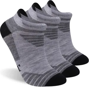 90% Merino Wool Low Cut Athletic Ultra-Light Running Ankle Socks, Tennis Golf Socks for Women & Men