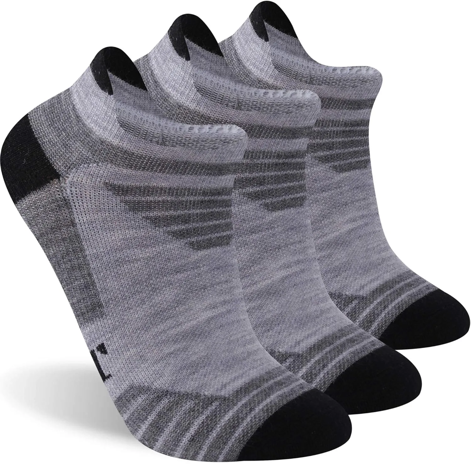 90% Merino Wool Low Cut Athletic Ultra-Light Running Ankle Socks, Tennis Golf Socks for Women & Men