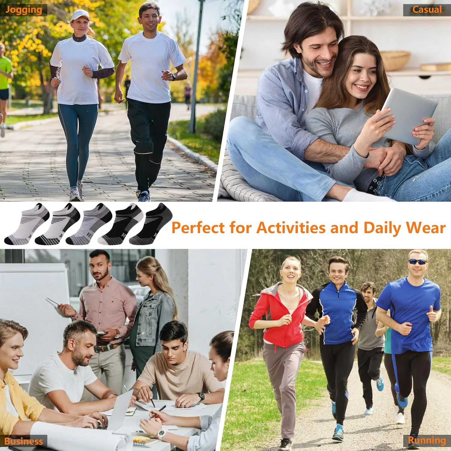 90% Merino Wool Low Cut Athletic Ultra-Light Running Ankle Socks, Tennis Golf Socks for Women & Men