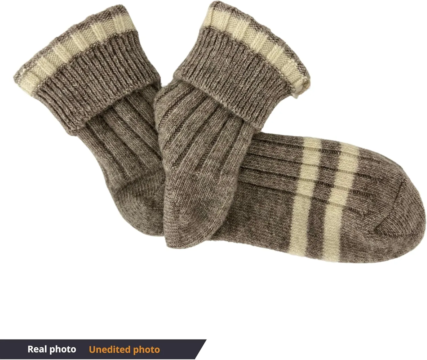 92% Merino Wool Socks Crew Cozy Heavyweight Hiking Travel Outdoor Super- Soft Socks, 100% Made in Mongolia