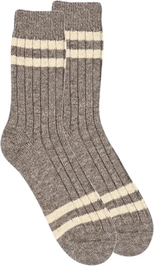 92% Merino Wool Socks Crew Cozy Heavyweight Hiking Travel Outdoor Super- Soft Socks, 100% Made in Mongolia