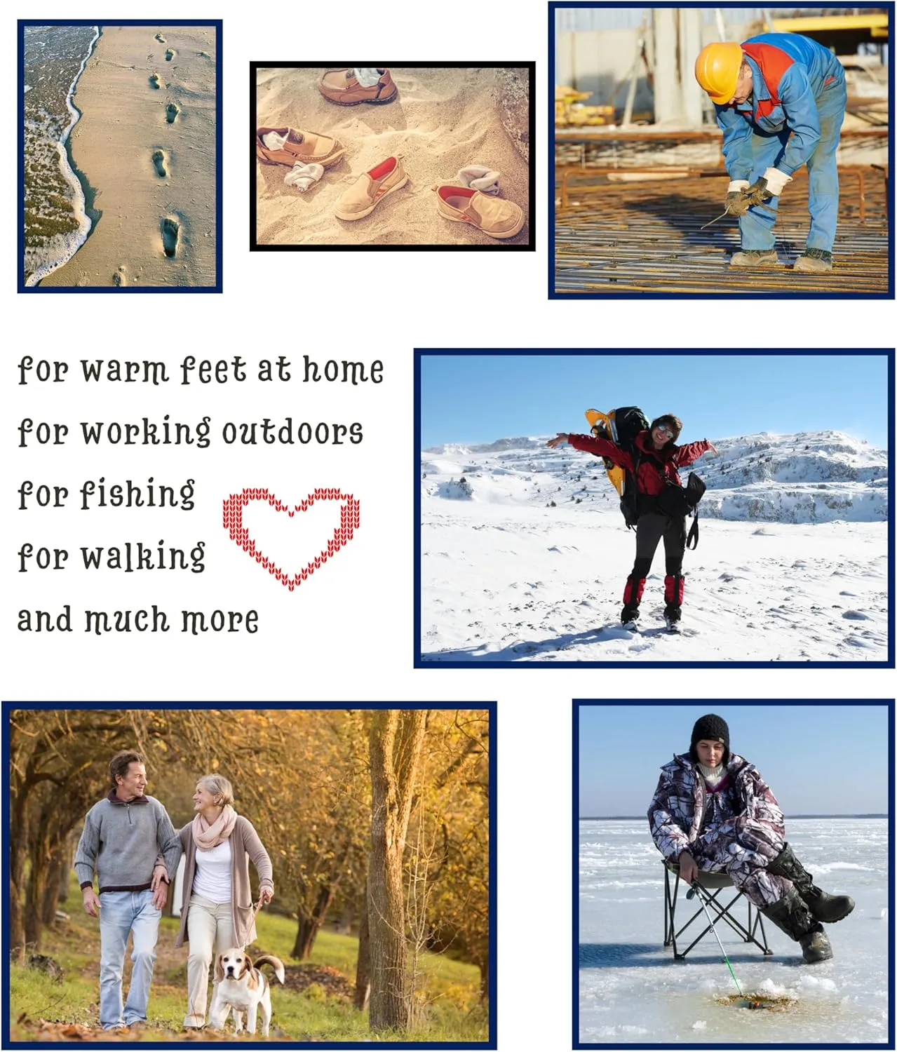 92% Merino Wool Socks Crew Cozy Heavyweight Hiking Travel Outdoor Super- Soft Socks, 100% Made in Mongolia