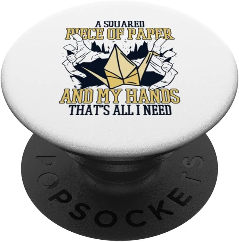 A Squared Piece Of Paper Paper Crane Folding Owl Origami PopSockets Standard PopGrip