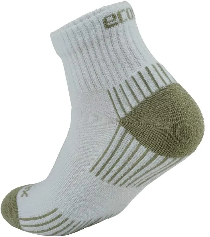 Active Sport Quarter With Arch Support 3 or 5 Pairs Unisex Sock Made USA