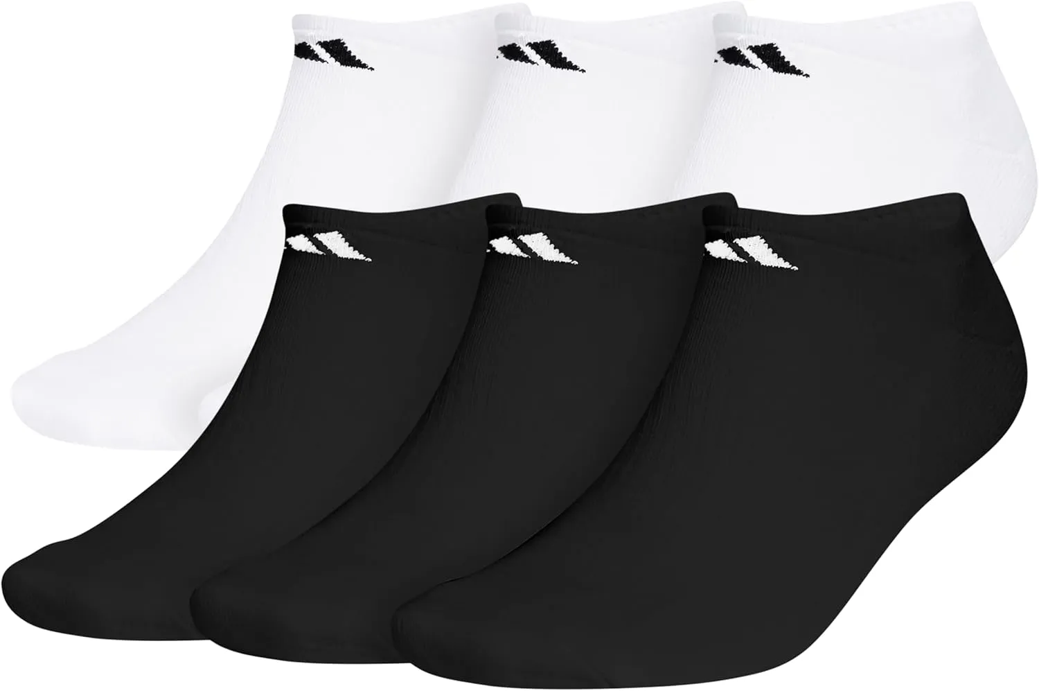 adidas Men's Athletic Cushioned Socks, 6-Pack No Show with Arch Support
