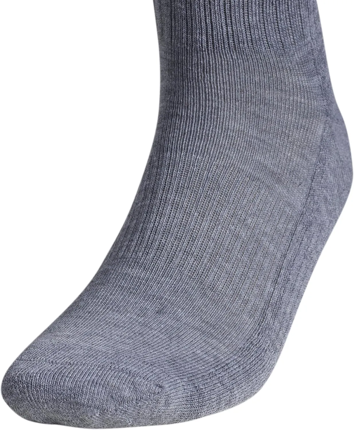 adidas Men's Socks, Athletic Cushioned Quarter 6-Pack, Ankle Fit with Arch Support