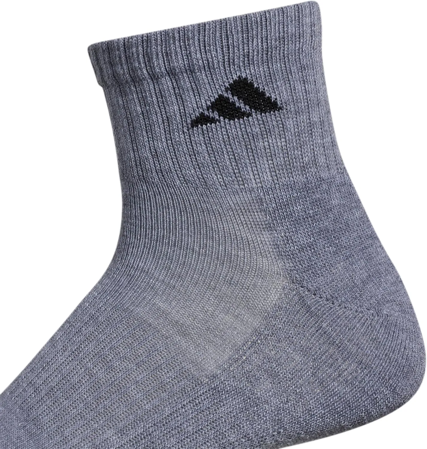 adidas Men's Socks, Athletic Cushioned Quarter 6-Pack, Ankle Fit with Arch Support