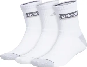 adidas Men's Sport Linear High Quarter Socks (3-Pair)