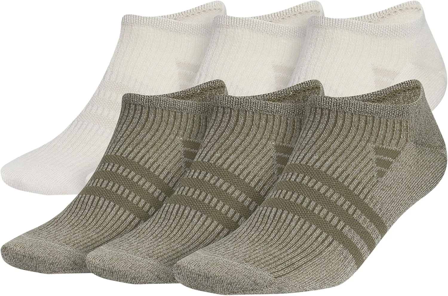 adidas Men's Superlite 3.0 No Show Socks Low-Profile Fit, Arch-Compression and Lightweight Breathable Construction (6 Pairs)