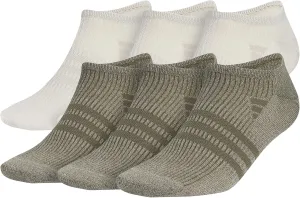 adidas Men's Superlite 3.0 No Show Socks Low-Profile Fit, Arch-Compression and Lightweight Breathable Construction (6 Pairs)