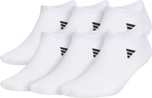 adidas Men's Superlite No Show Socks, Arch Compression Socks For Men, Athletic, Durabable, Lightweight and Breathable, 6-Pack