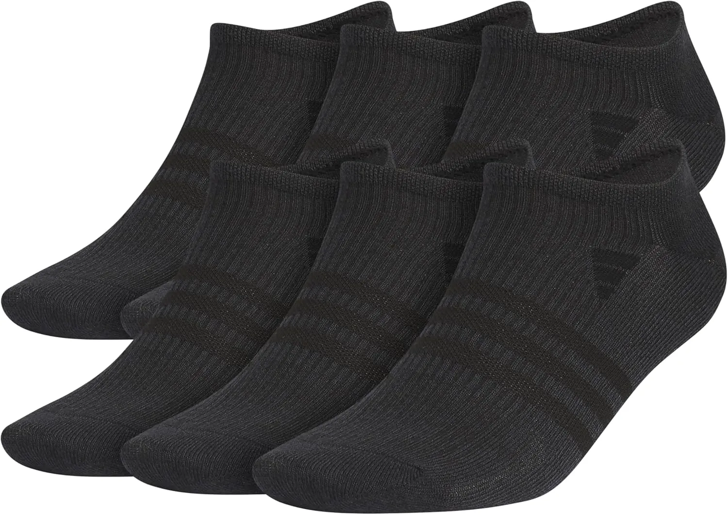 adidas Men's Superlite No Show Socks, Arch Compression Socks For Men, Athletic, Durabable, Lightweight and Breathable, 6-Pack
